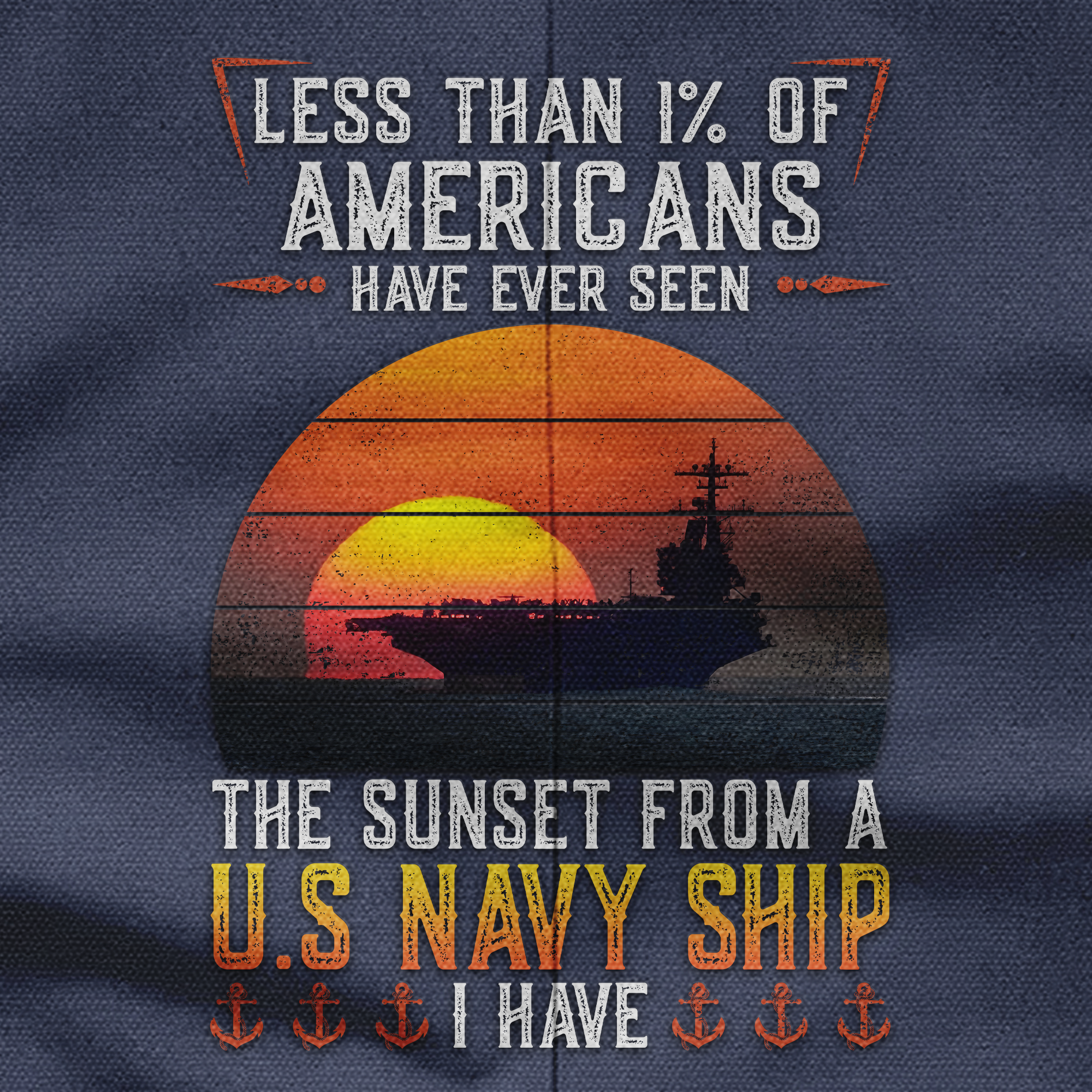 Personalizable Less Than 1% Navy Ship Pocket Vest