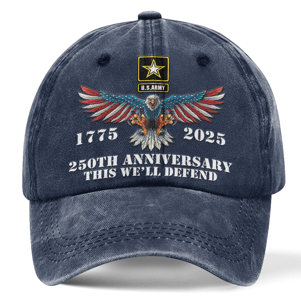 Army 250th Anniversary Washed Cap
