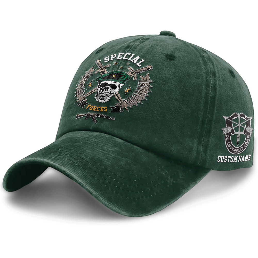 Personalizable Special Forces Washed Cap