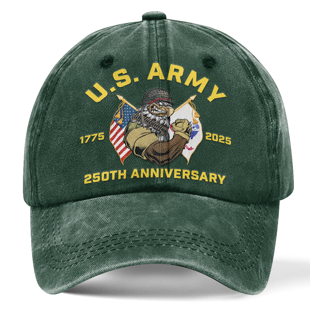 Army 250th Anniversary Washed Cap