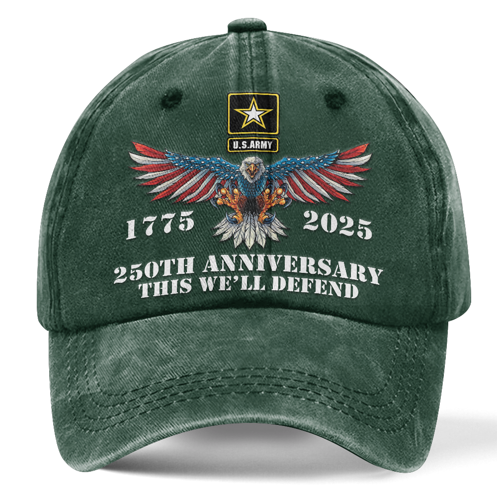 Army 250th Anniversary Washed Cap