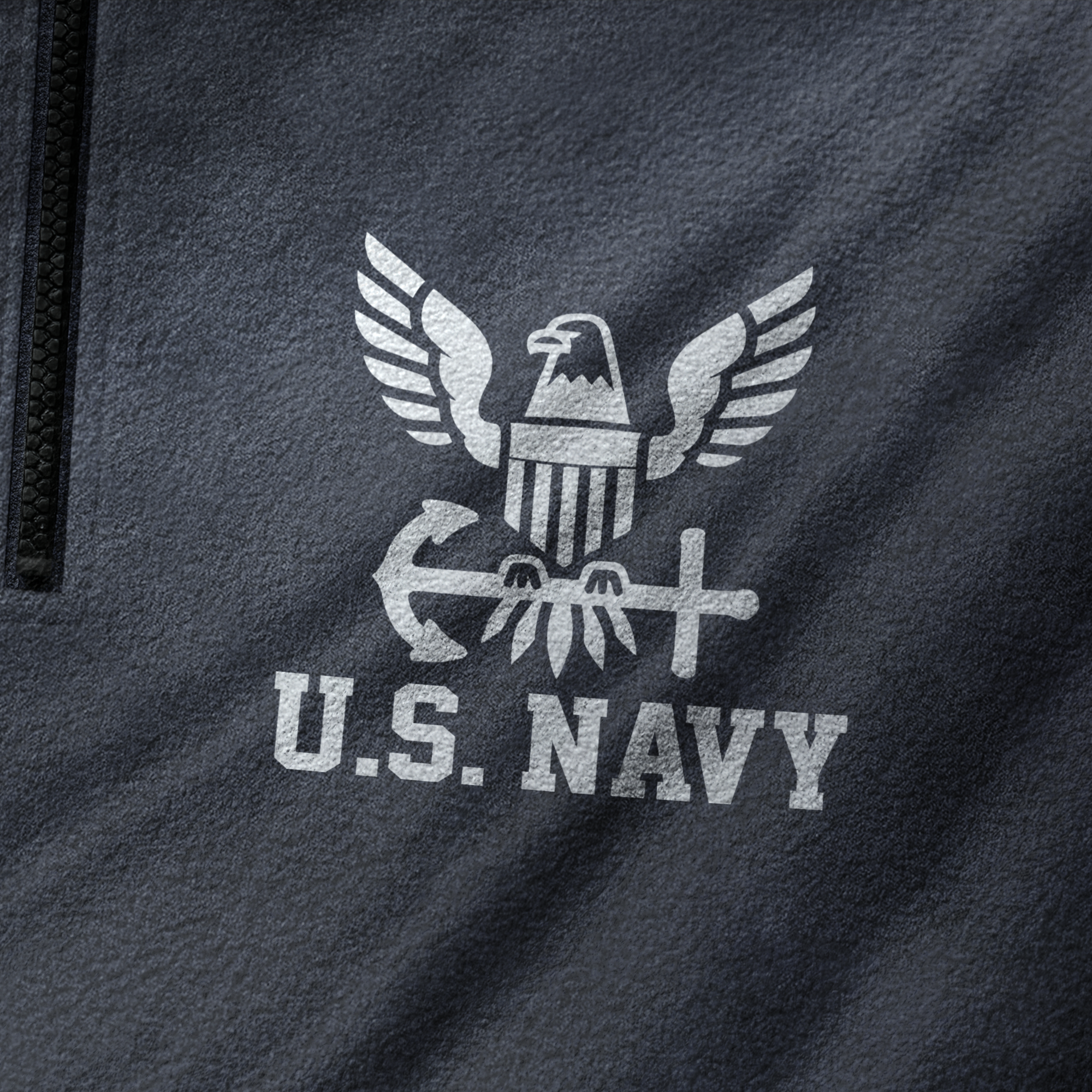 Personalizable Navy Ship Been There Done That Half-Zip Raglan Sweatshirt