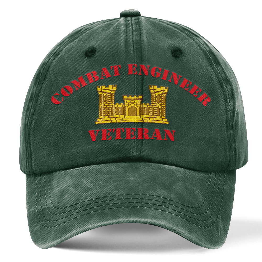 Personalizable Combat Engineer Washed Cap