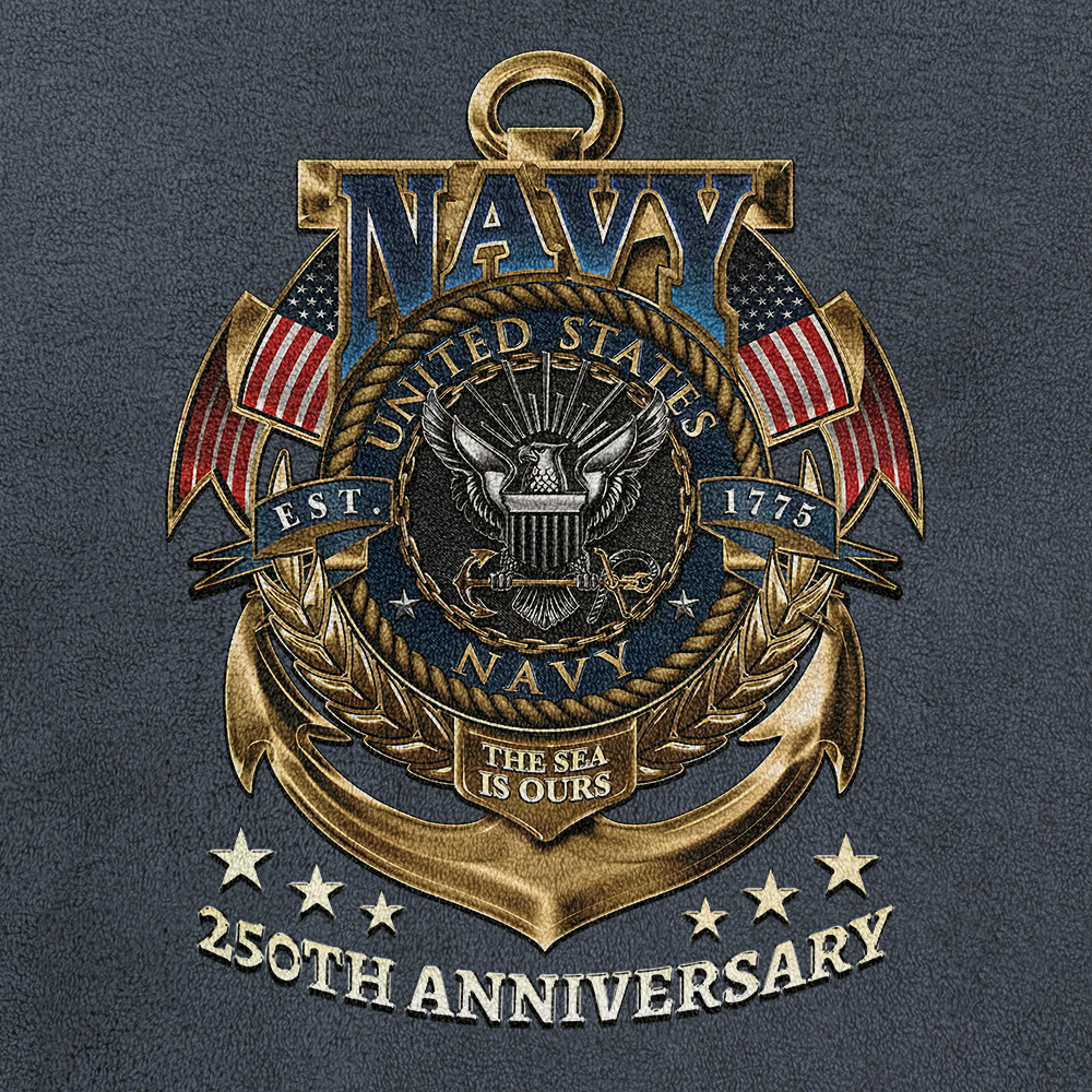 Navy 250th Anniversary Half-Zip Raglan Sweatshirt