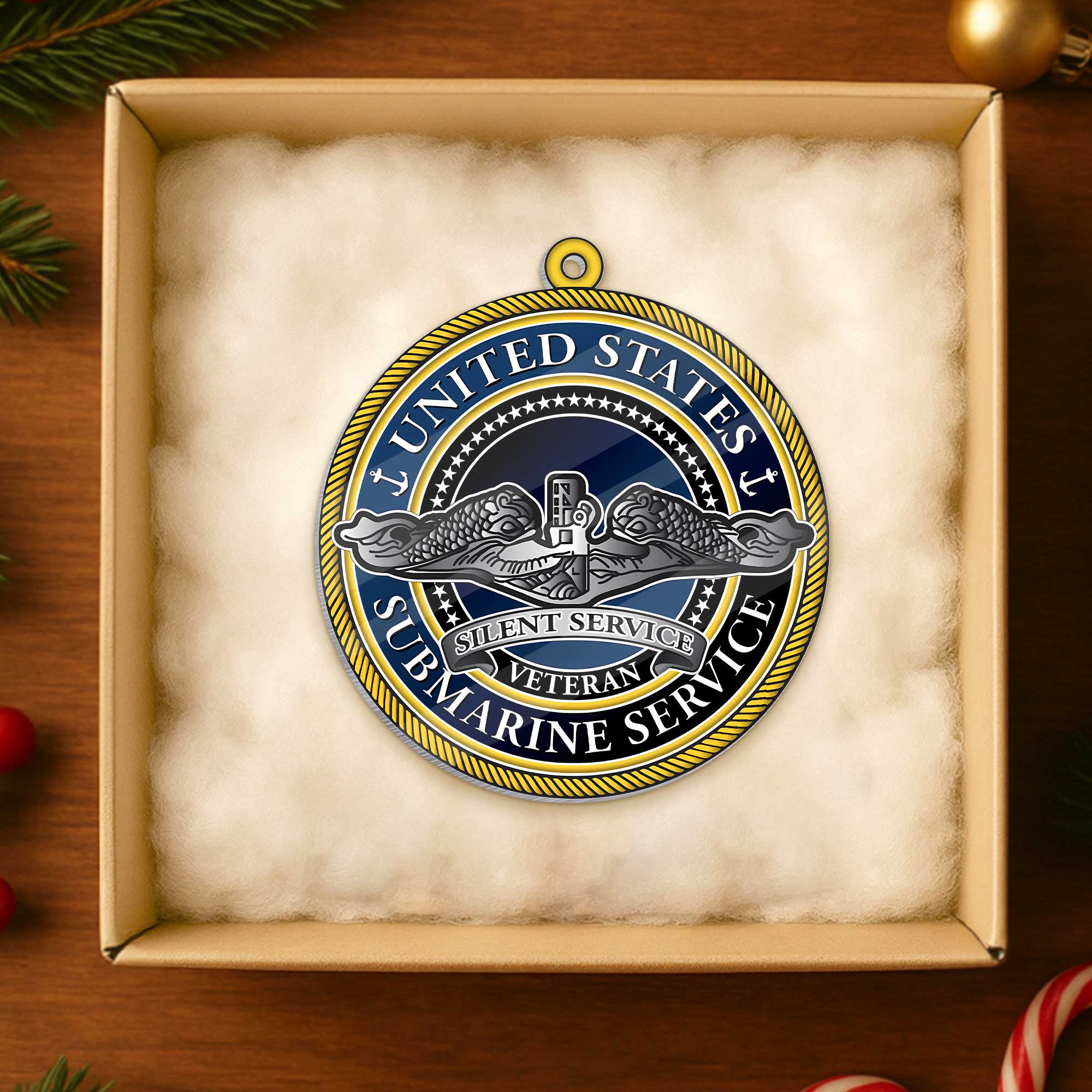 Navy Submarine Acrylic Ornament