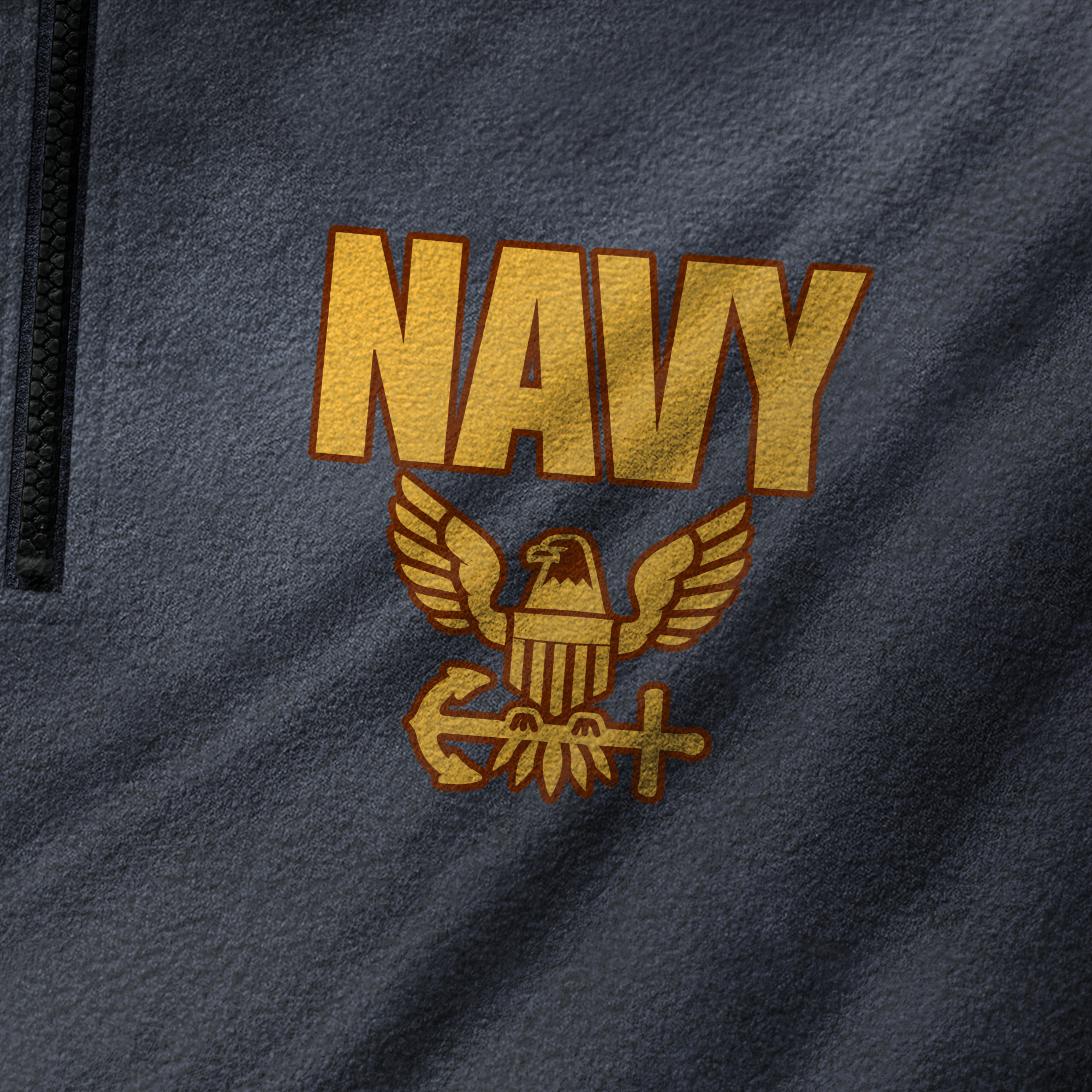 Navy Honor Courage Commitment Half-Zip Raglan Sweatshirt