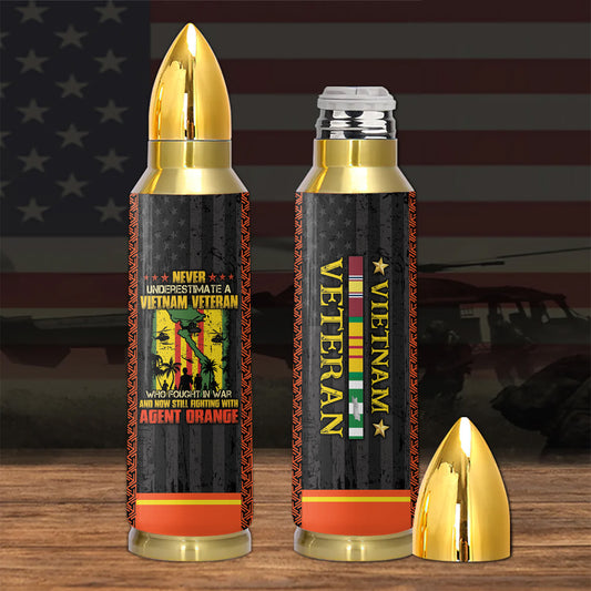 Agent Orange Never Underestimate An Old Man Who Fought In War Bullet Tumbler