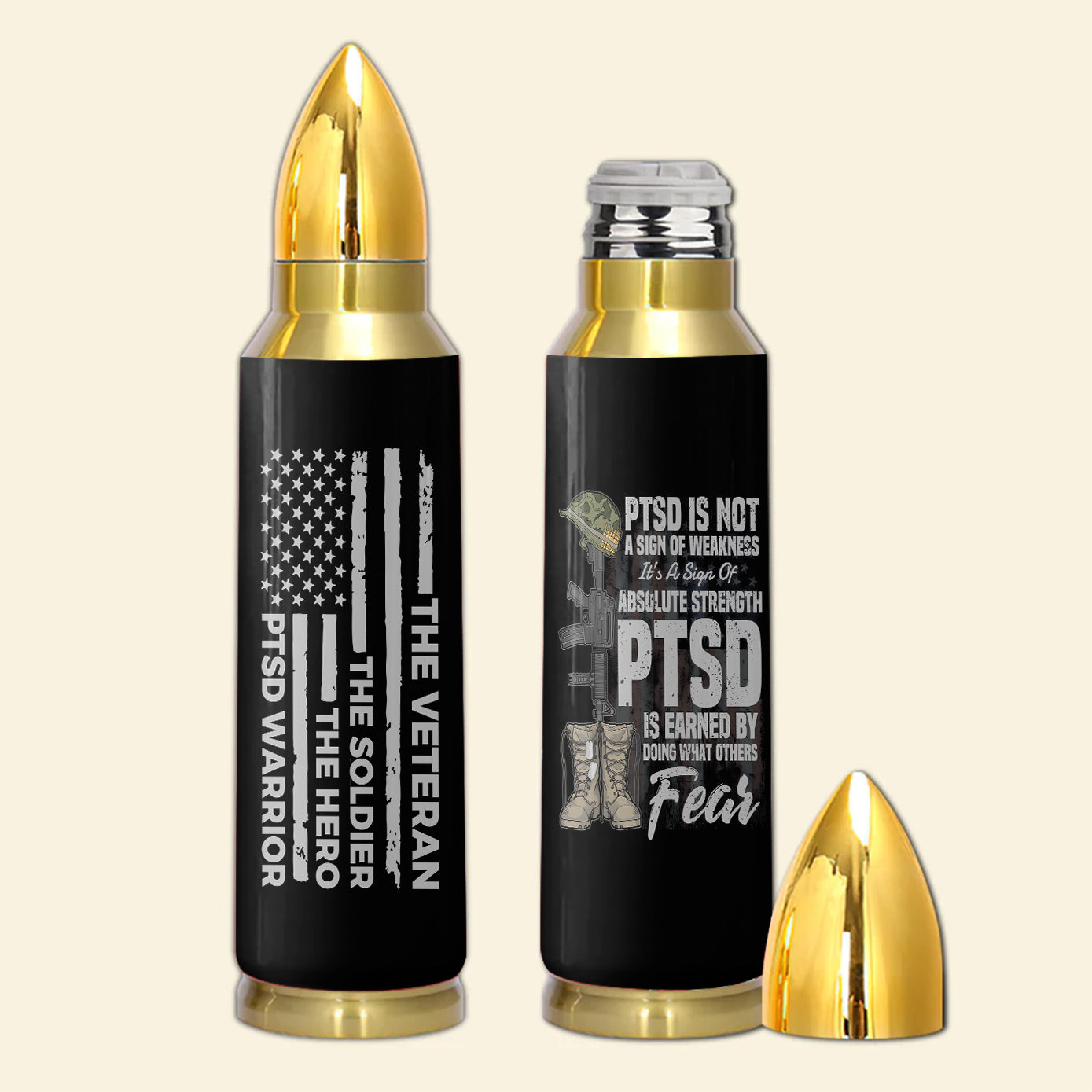 PTSD Is Not A Sign Of Weakness Bullet Tumbler