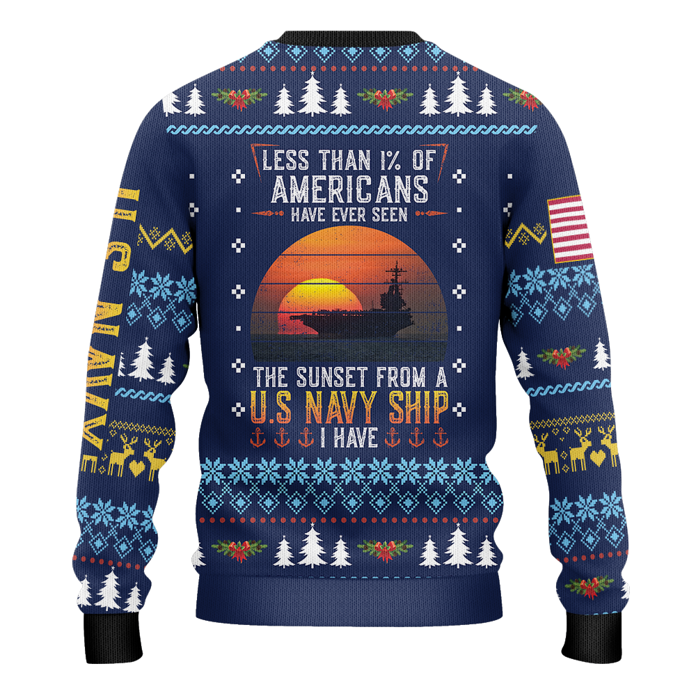 Less Than 1% Sunset Ugly Knitted Sweatshirt