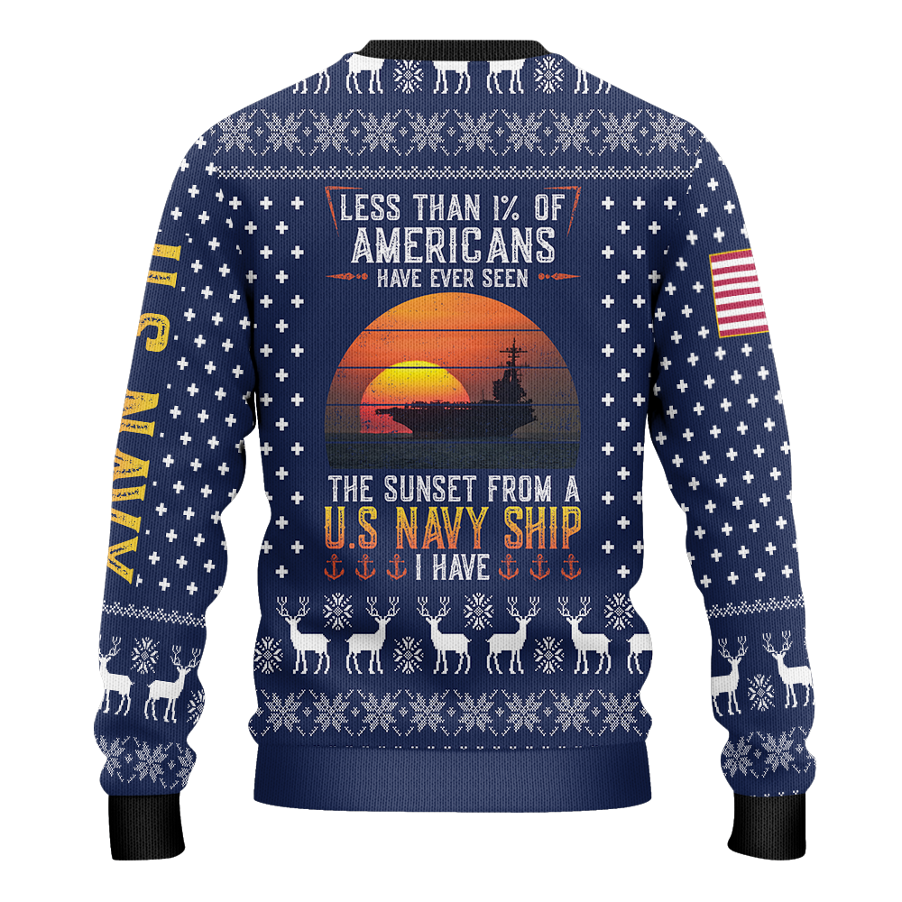 Less Than 1% Sunset Ugly Knitted Sweatshirt