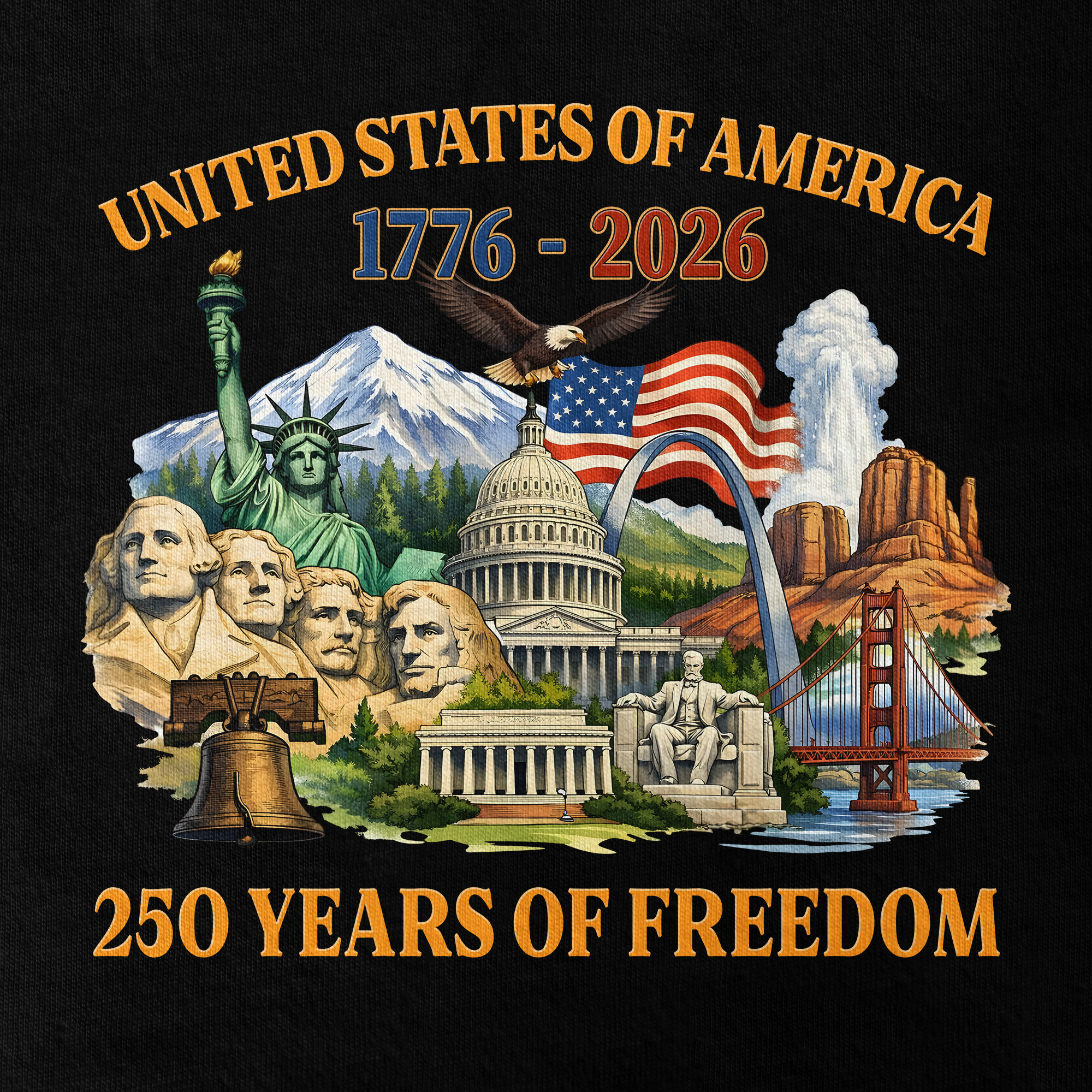 America 250 Years of Freedom Classic T-shirt