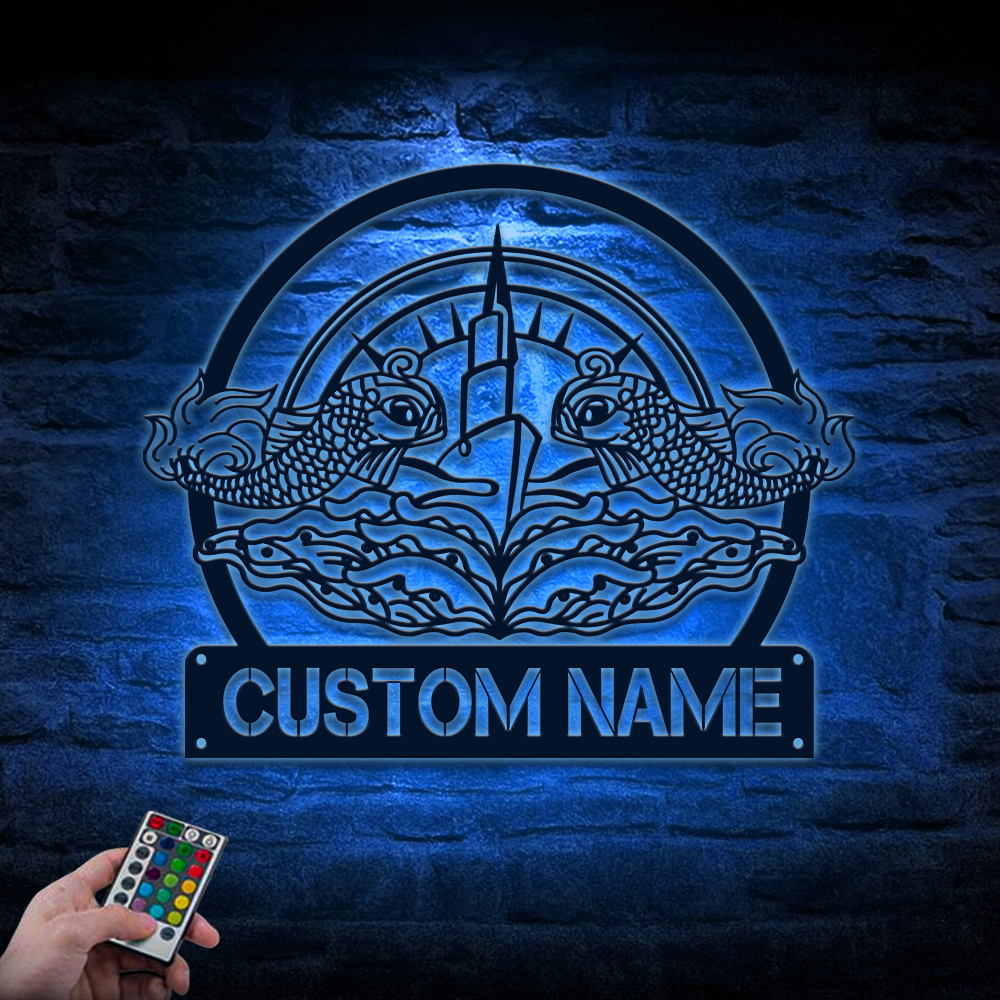 Personalized Navy Submarine Metal Sign Wall Art
