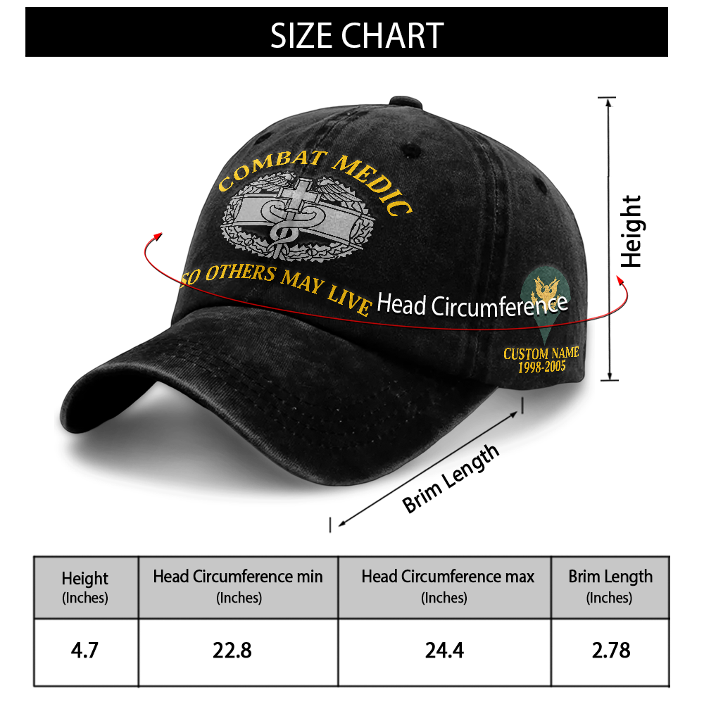 Personalizable Combat Medic Washed Cap