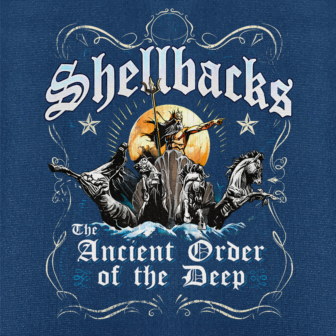 Shellback Ancient Order Of The Deep Cuban Shirt