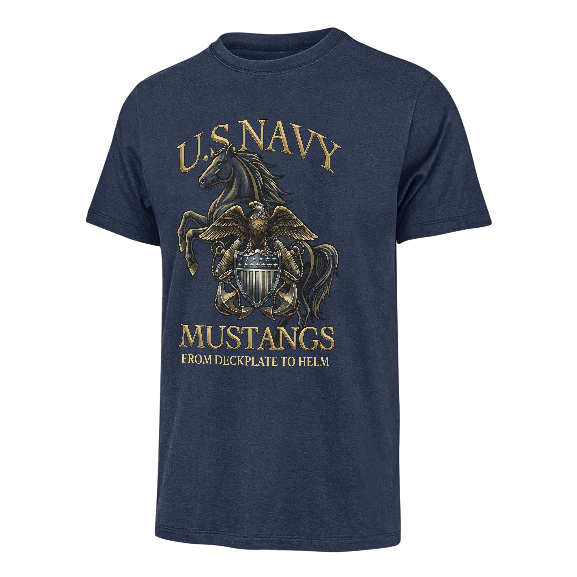 Navy Mustangs From Deckplate To Helm Classic T-shirt