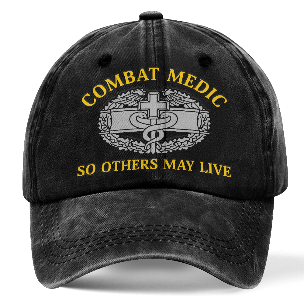 Personalizable Combat Medic Washed Cap