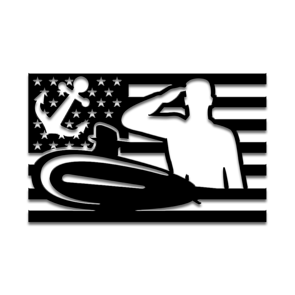 Navy Submarine Metal Sign Wall Art