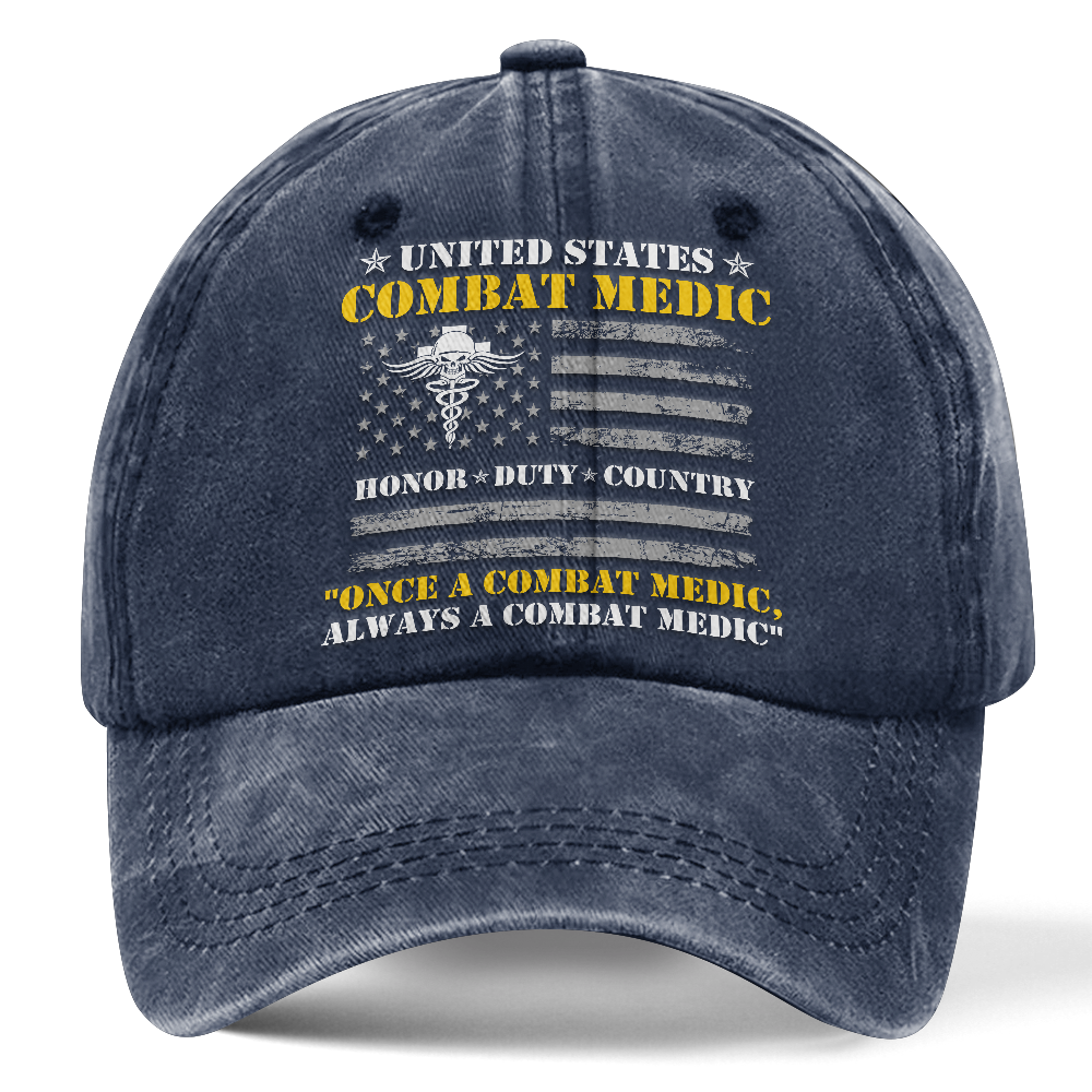 Personalizable Combat Medic Washed Cap