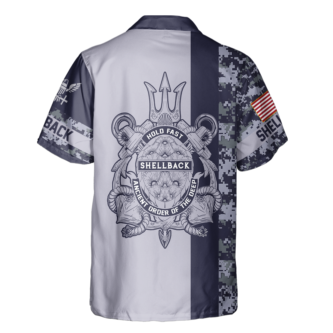 Shellback Ancient Order Of The Deep Cuban Shirt
