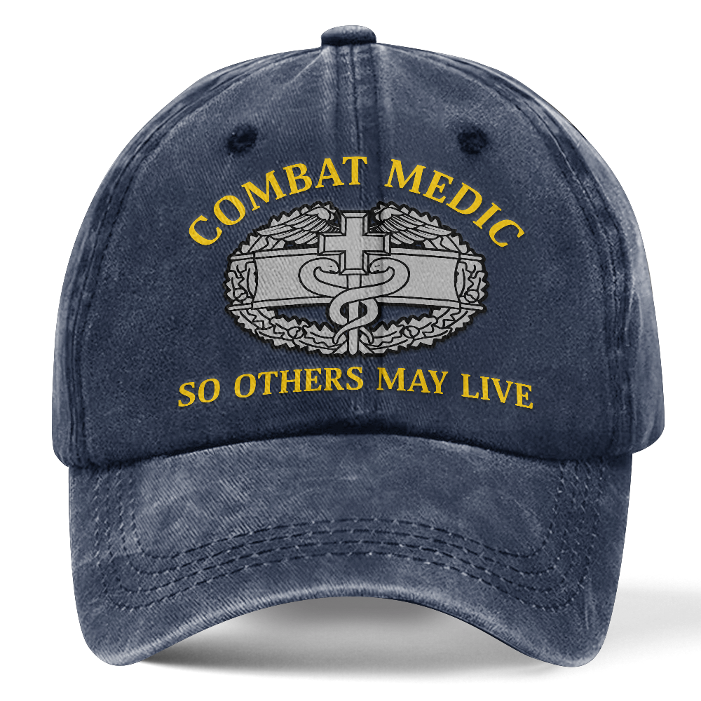 Personalizable Combat Medic Washed Cap