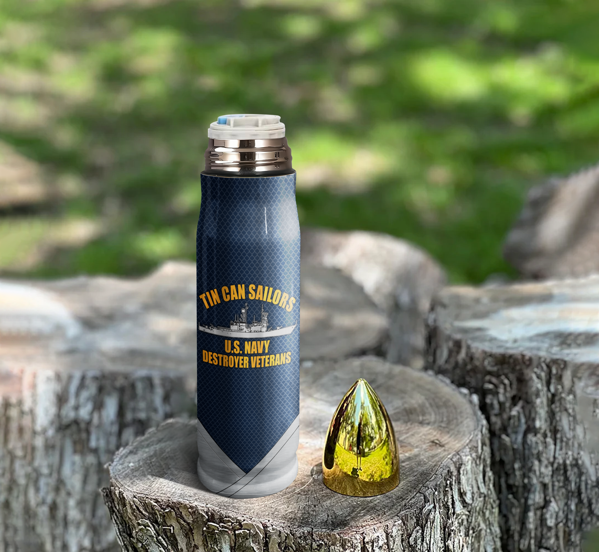 Personalizable Tin Can Sailors Bullet Tumbler