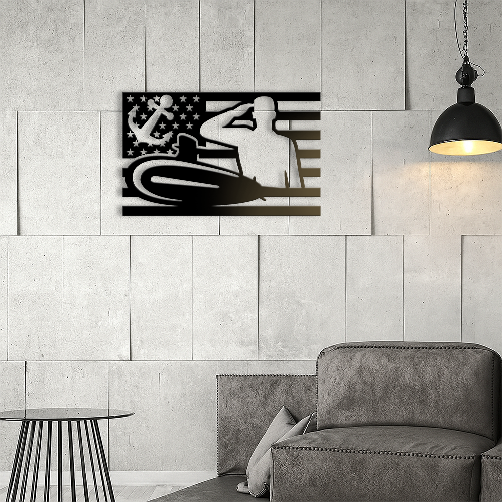 Navy Submarine Metal Sign Wall Art