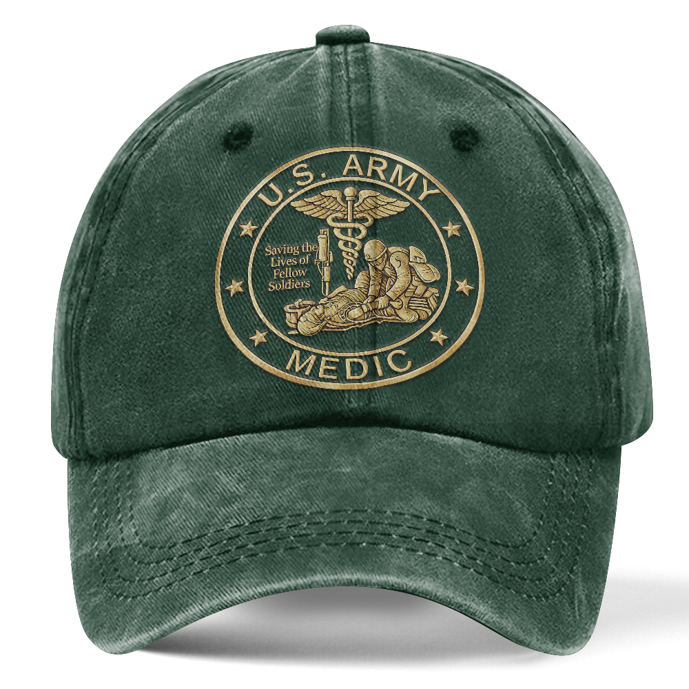 Personalizable Combat Medic Washed Cap