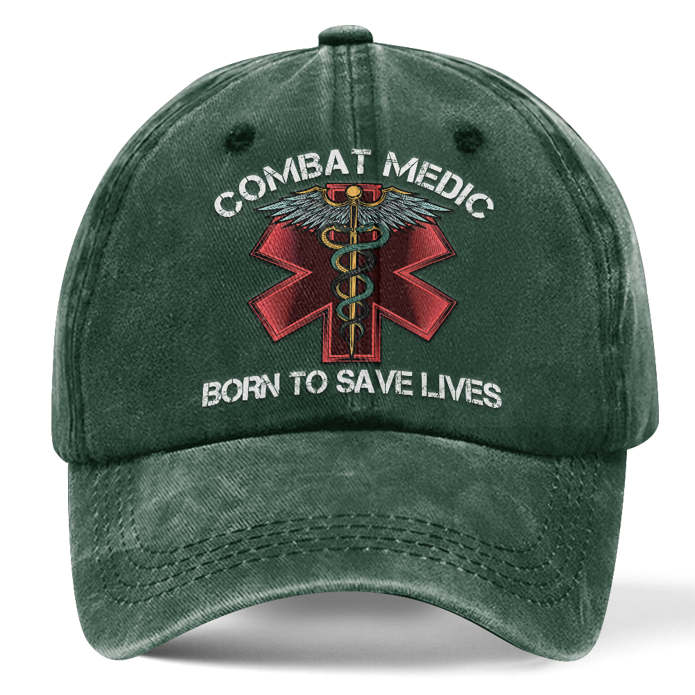 Personalizable Combat Medic Washed Cap