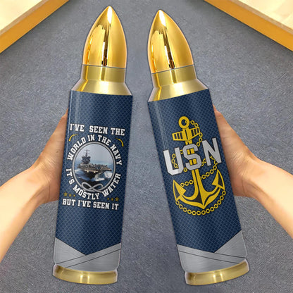 I Have Seen The World In The Navy Bullet Tumbler