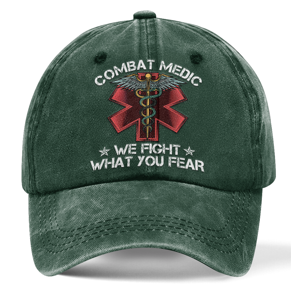 Personalizable Combat Medic Washed Cap
