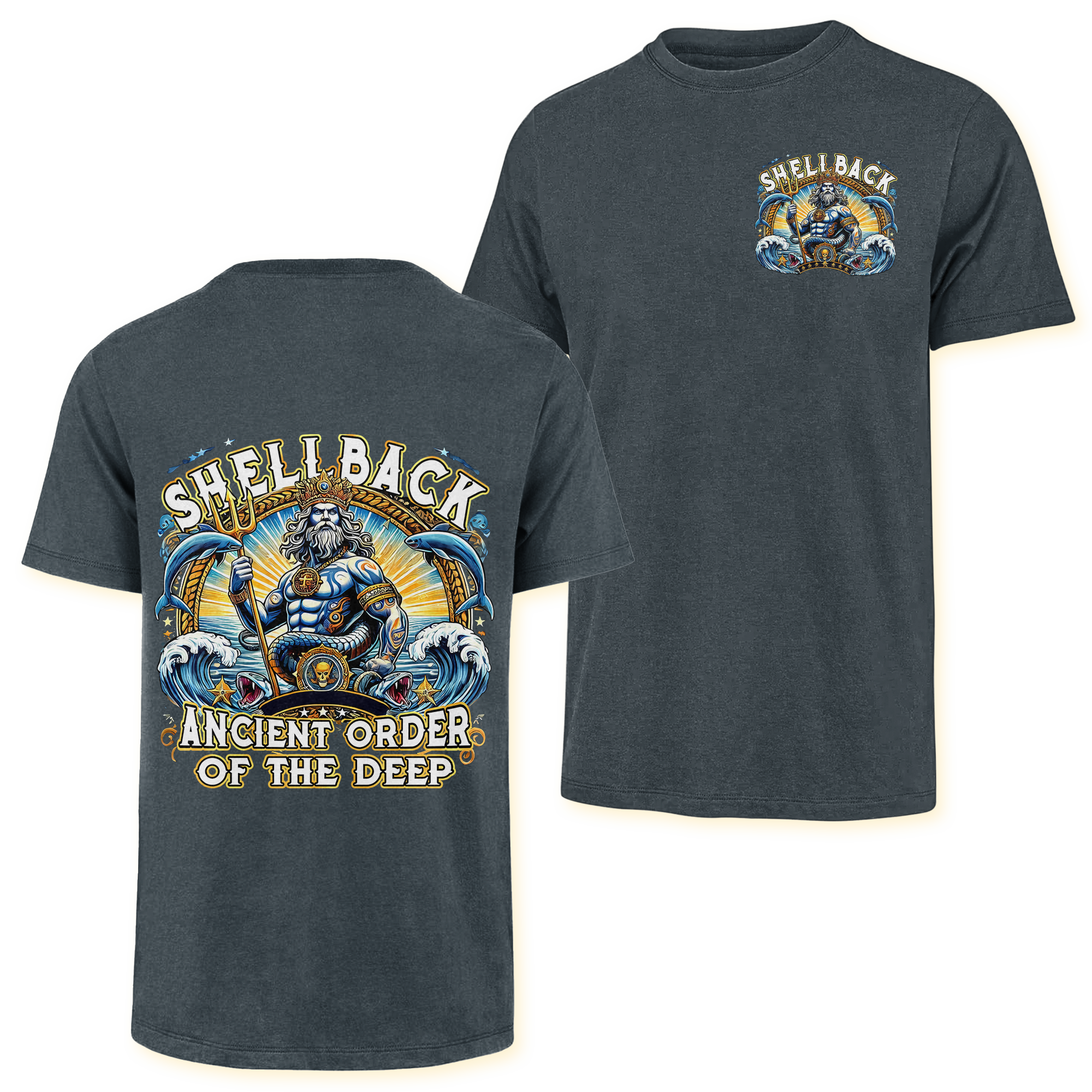 Shellback Ancient Order Of The Deep Double Side Classic T-shirt
