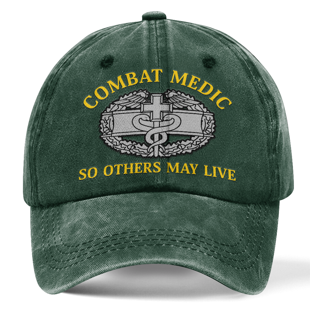 Personalizable Combat Medic Washed Cap