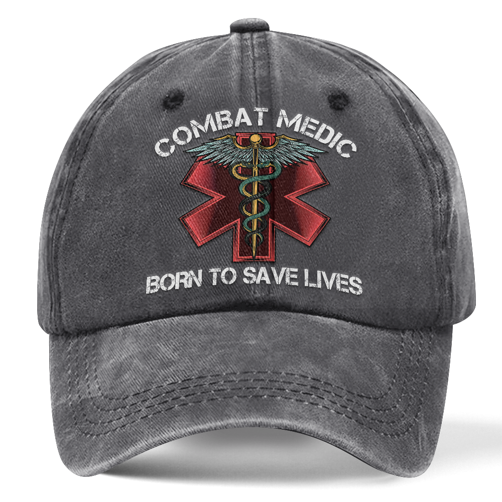 Personalizable Combat Medic Washed Cap