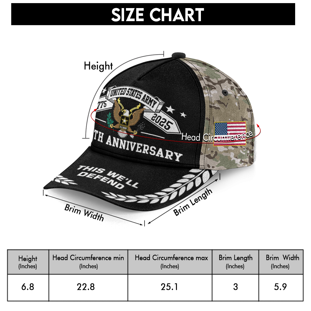 Army 250th Anniversary Classic Cap