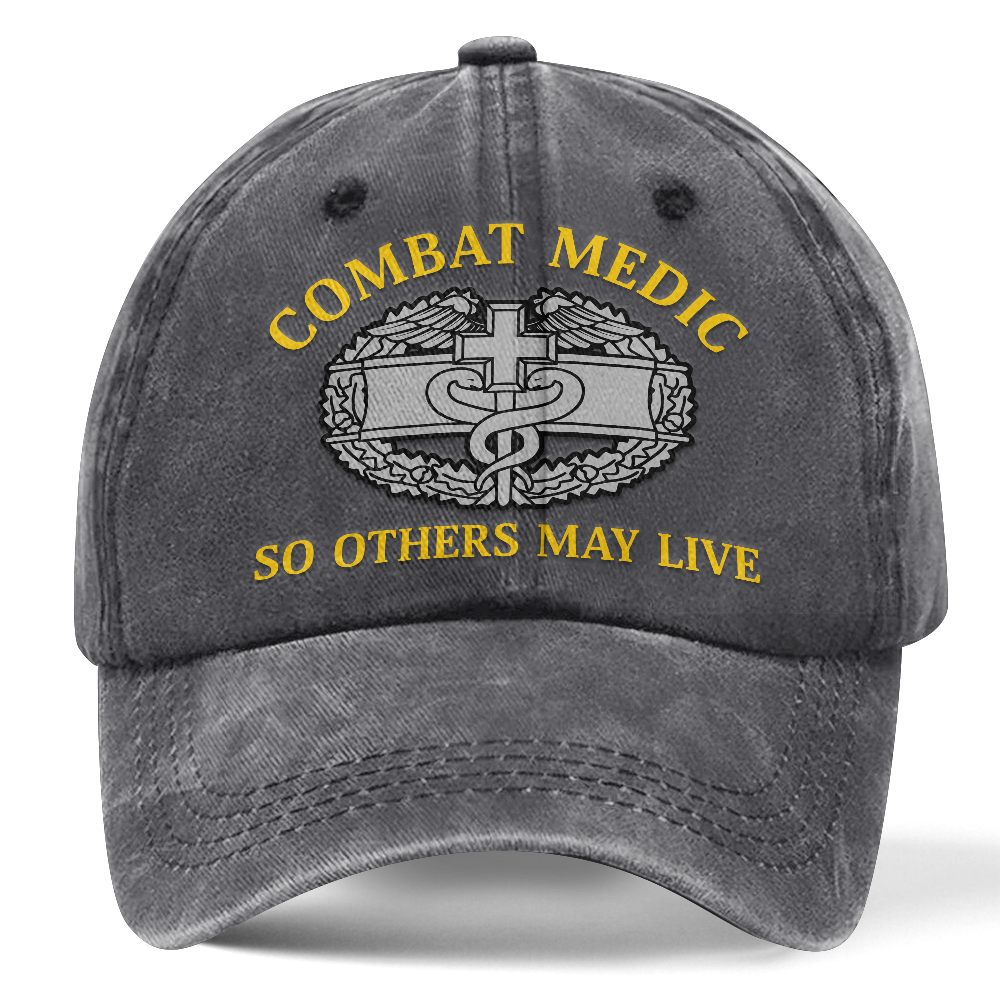 Personalizable Combat Medic Washed Cap