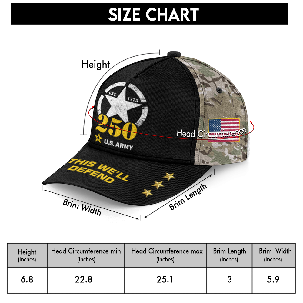 Army 250th Anniversary Classic Cap