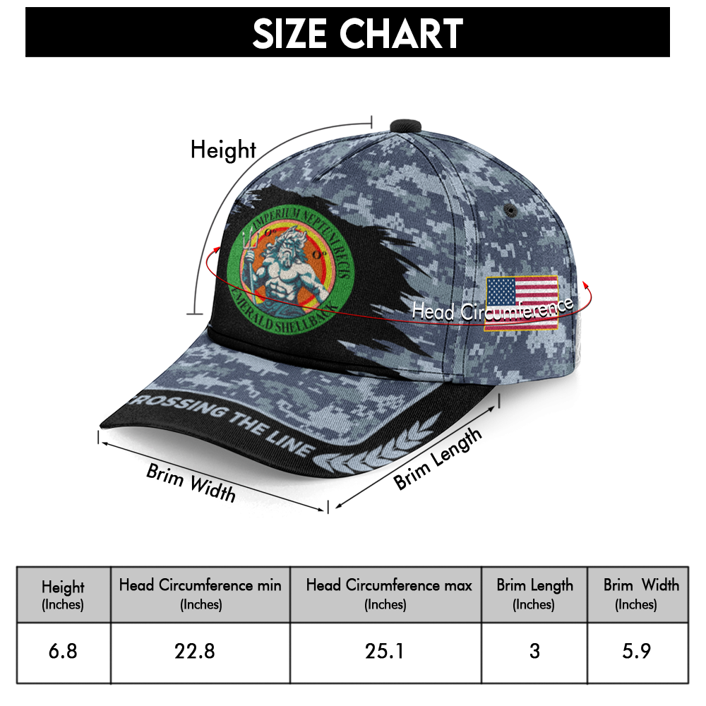 Shellback Crossing The Line Classic Cap