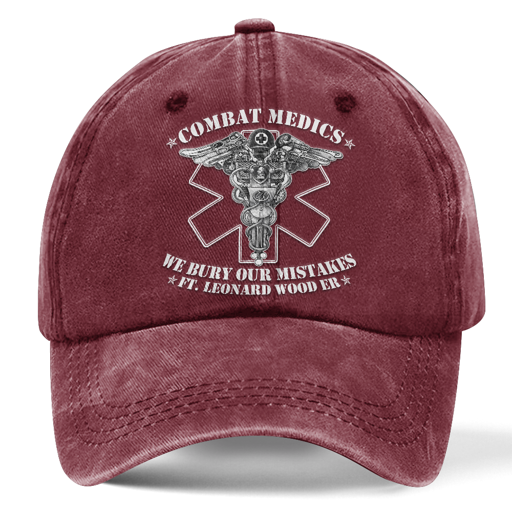 Personalizable Combat Medic Washed Cap