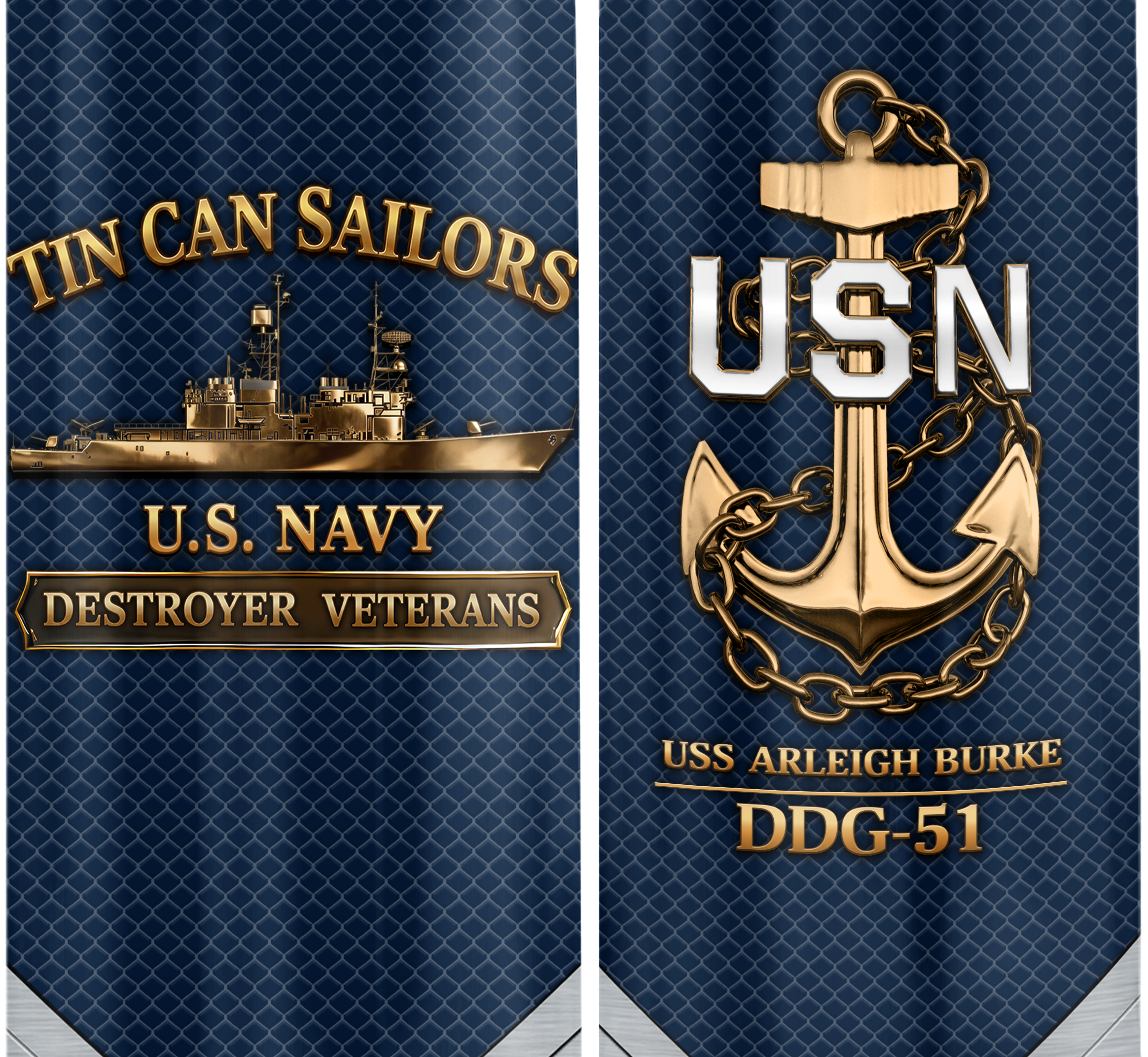 Personalizable Tin Can Sailors Bullet Tumbler