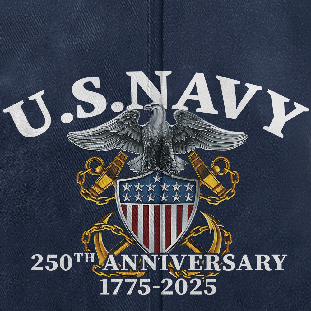 Navy 250th Anniversary Washed Cap