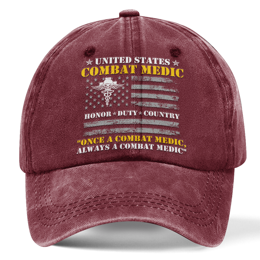 Personalizable Combat Medic Washed Cap