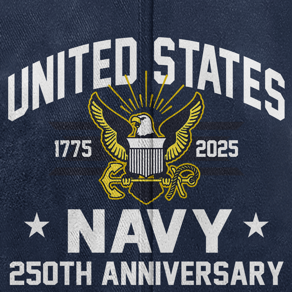 Navy 250th Anniversary Washed Cap