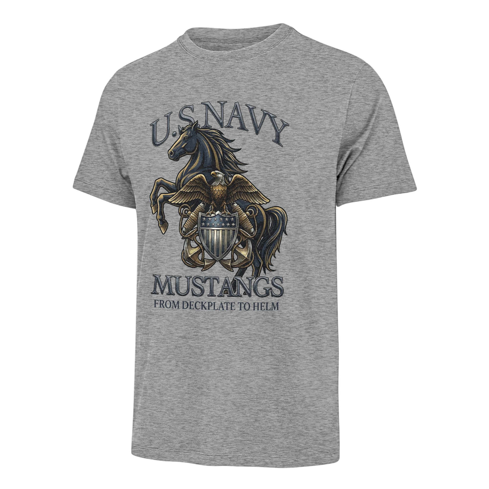 Navy Mustangs From Deckplate To Helm Classic T-shirt