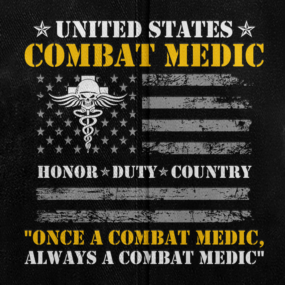 Personalizable Combat Medic Washed Cap