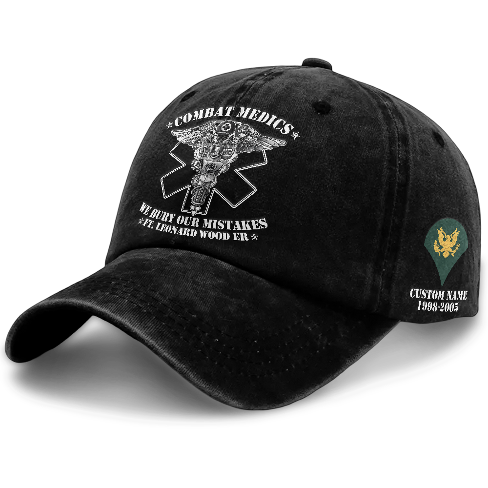 Personalizable Combat Medic Washed Cap