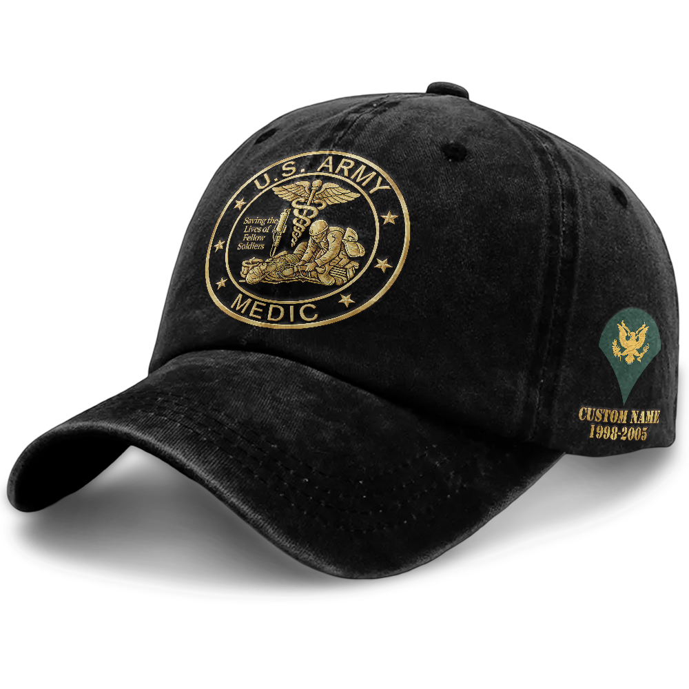 Personalizable Combat Medic Washed Cap