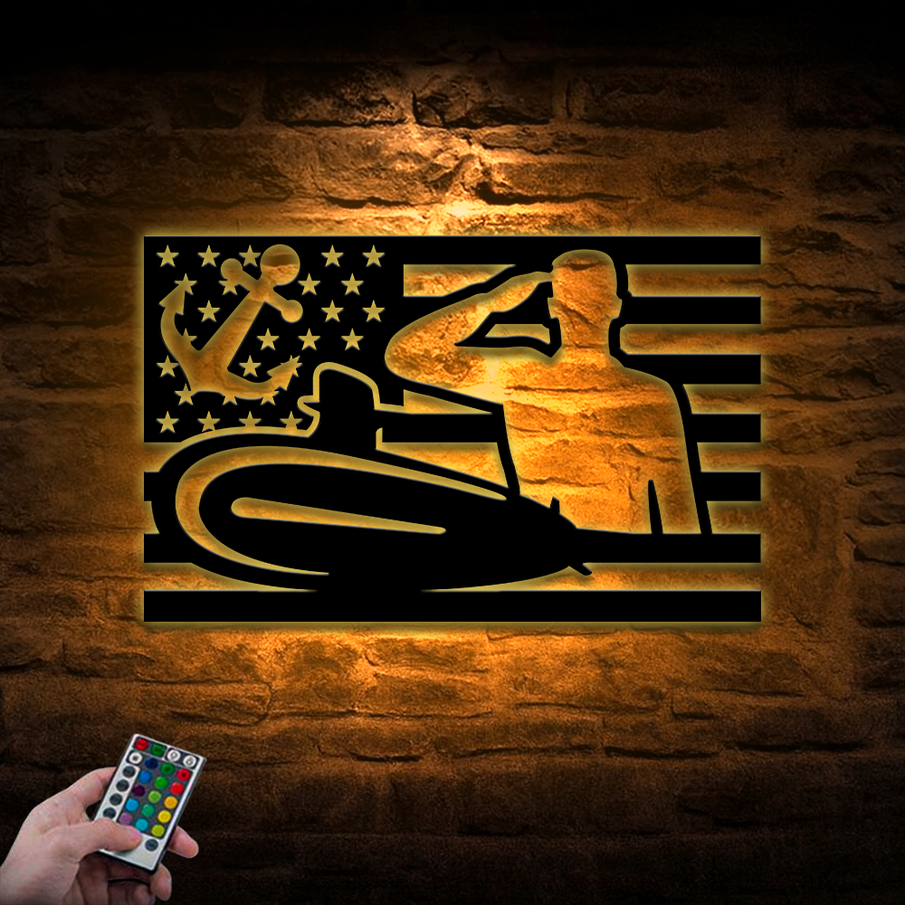 Navy Submarine Metal Sign Wall Art