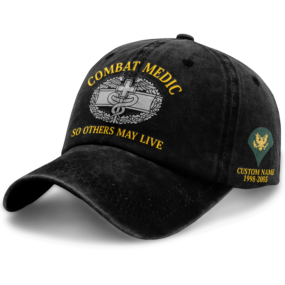Personalizable Combat Medic Washed Cap
