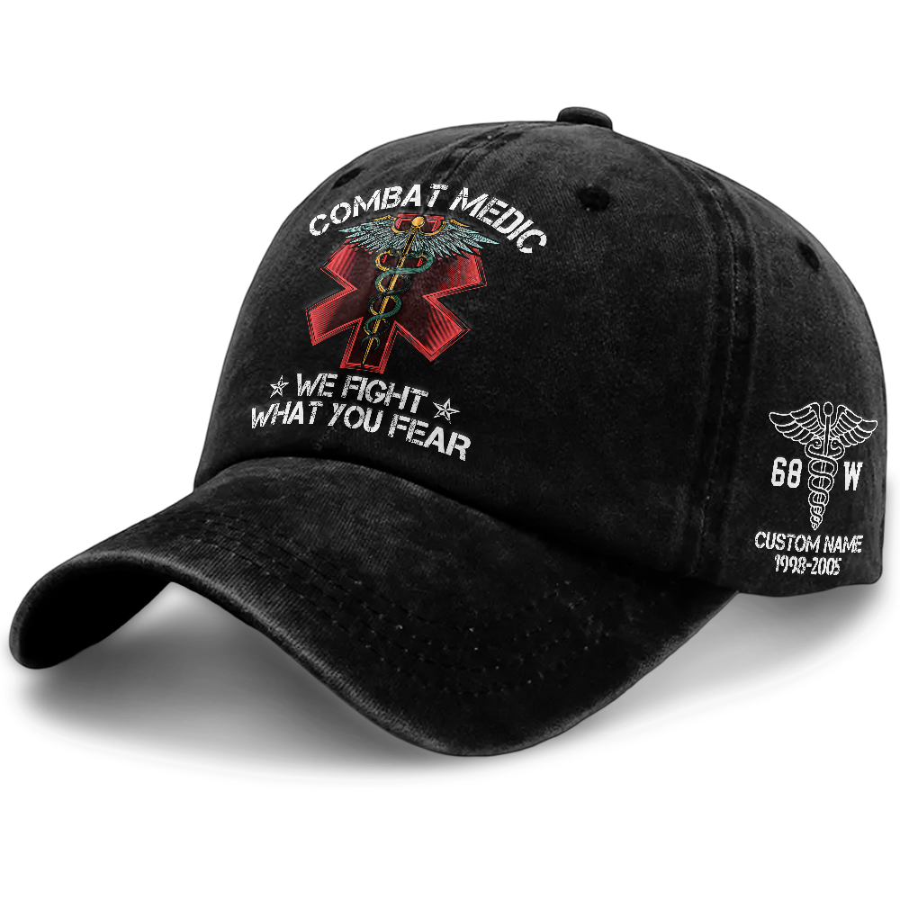 Personalizable Combat Medic Washed Cap