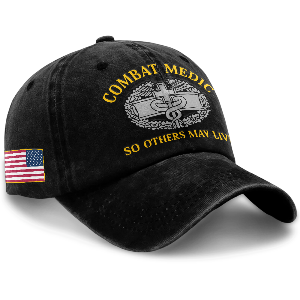 Personalizable Combat Medic Washed Cap